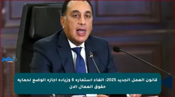 قانون العمل الجديد 2025: إلغاء استمارة 6 وزيادة إجازة الوضع لحماية حقوق العمال الآن